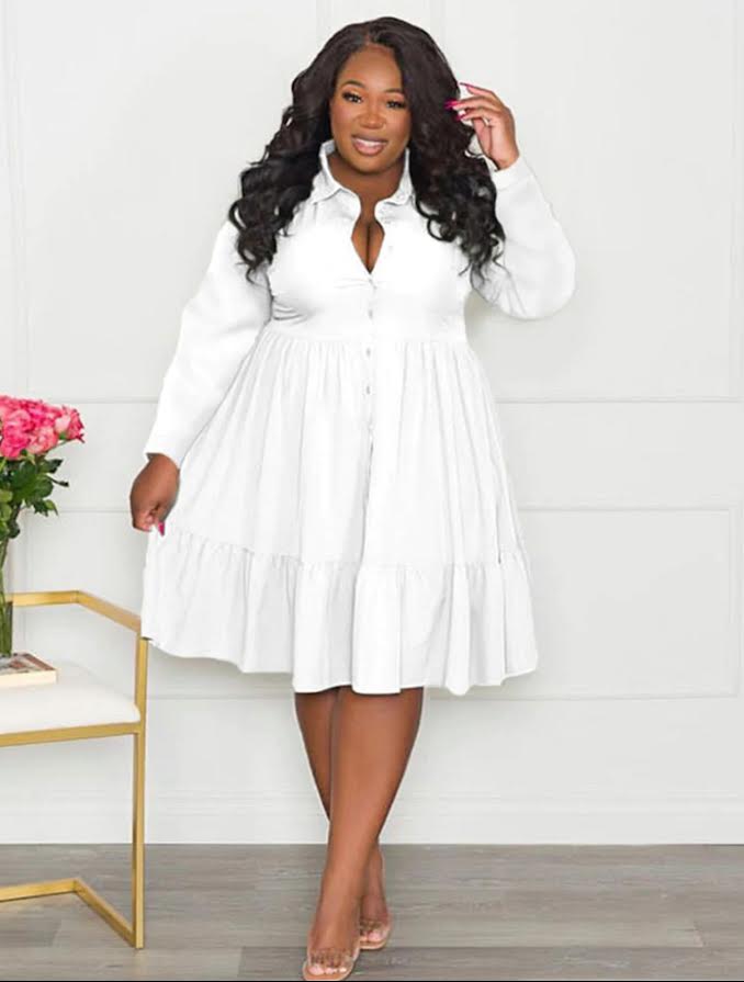 Women Church Dress 0455 White By Day Fashion Women Church Dress 0455 White By Day Fashion