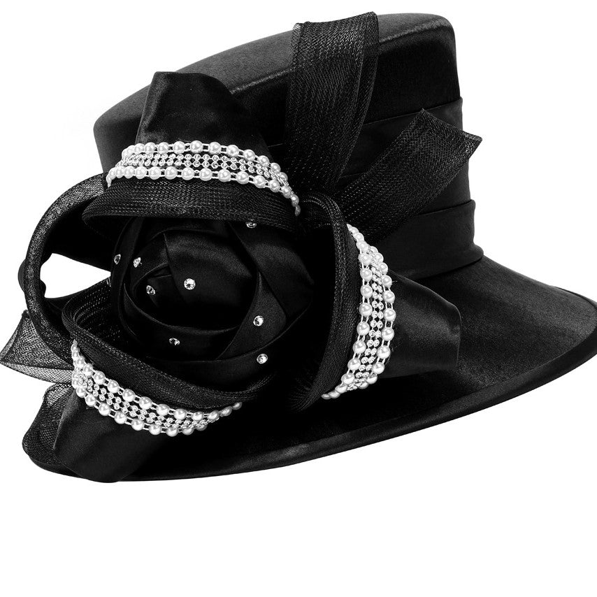 Women Giovanna Church Hat Hm976 Black – By Day Fashion display picture 2