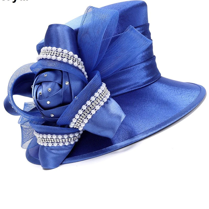 Women Giovanna Church Hat Hm976 Royal – By Day Fashion