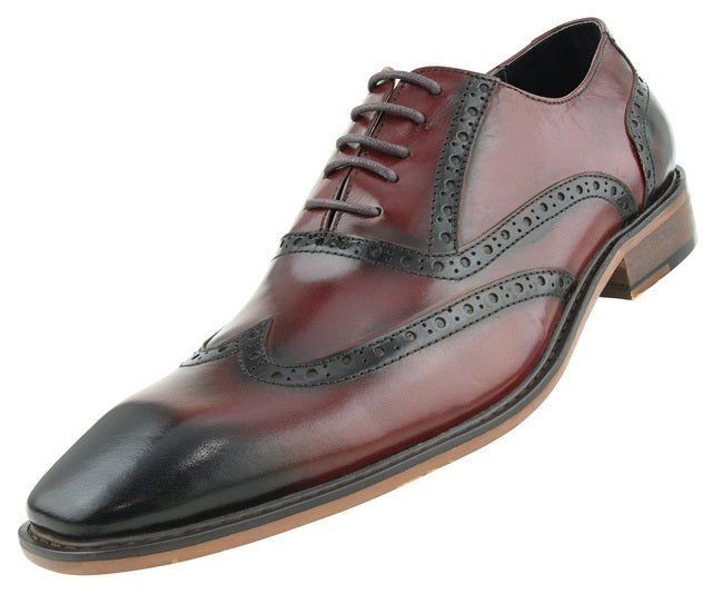Men Dress Shoes -AG265C Burgundy – By Day Fashion