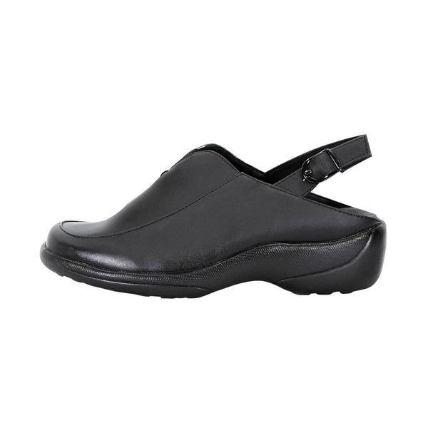 24 HOUR COMFORT Ingrid Women's Wide Width Leather Slingback Clogs