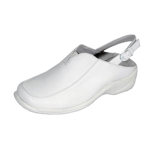 24 HOUR COMFORT Ingrid Women's Wide Width Leather Slingback Clogs