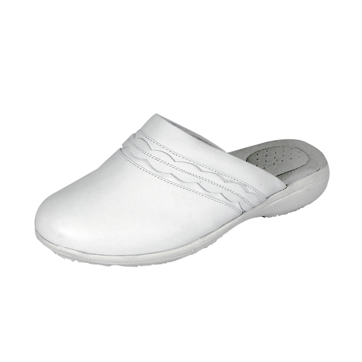 24 HOUR COMFORT Maura Women's Wide Width Leather Mules