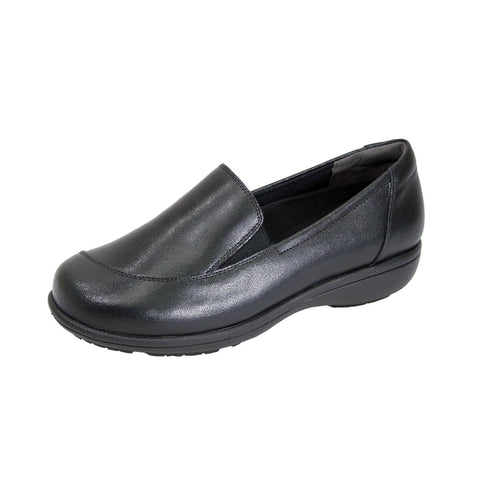 24 HOUR COMFORT Peggy Women's Wide Width Leather Slip-On Shoes