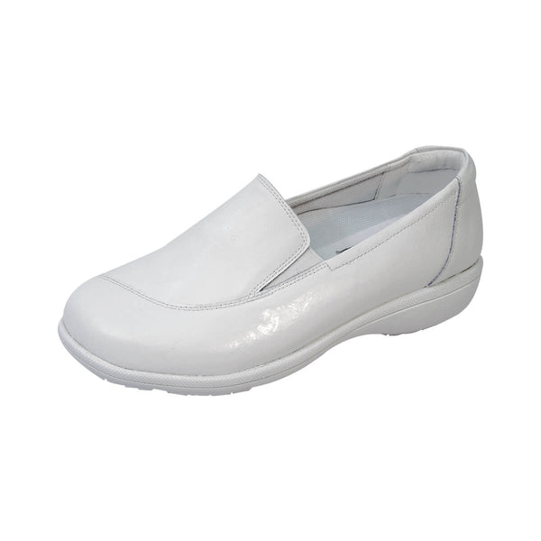 24 HOUR COMFORT Lila Women's Wide Width Leather Slip-On Shoes