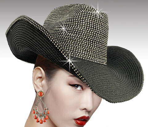Women Cowboy Hat SC1517 Black