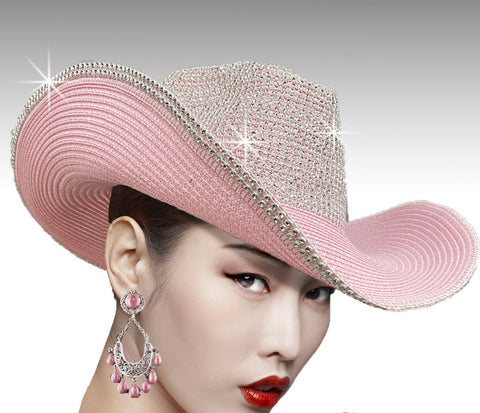 Women Cowboy Hat SC2441 Pink