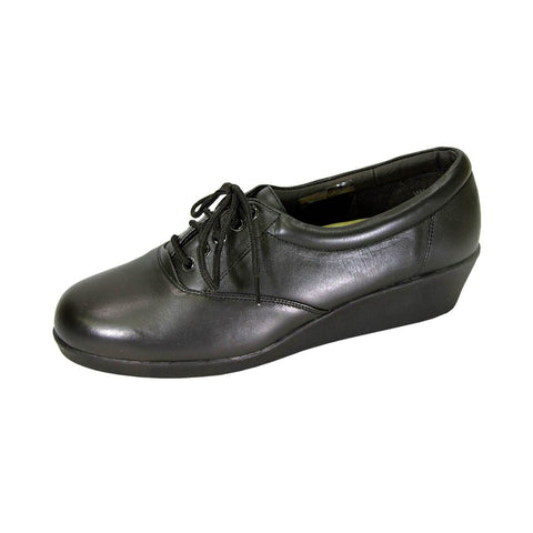 24 HOUR COMFORT Helga Women's Wide Width Leather Lace-Up Shoes