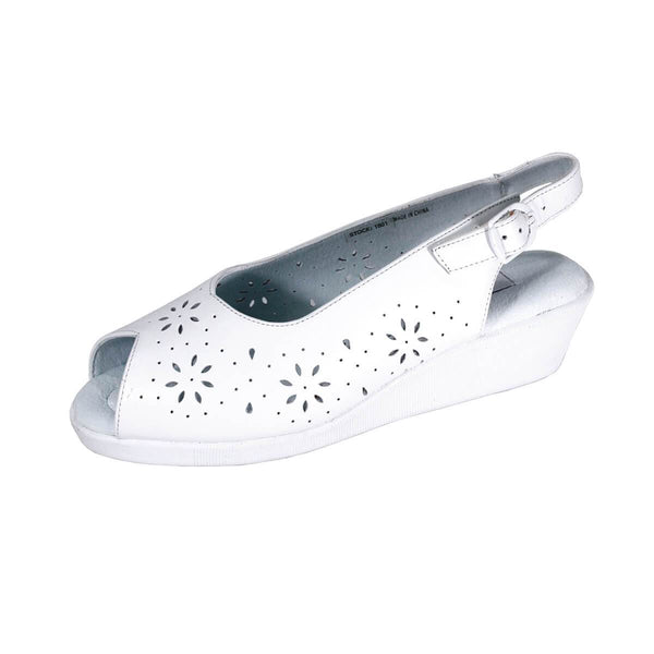 24 HOUR COMFORT Anne Women's Wide Width Leather Sandals