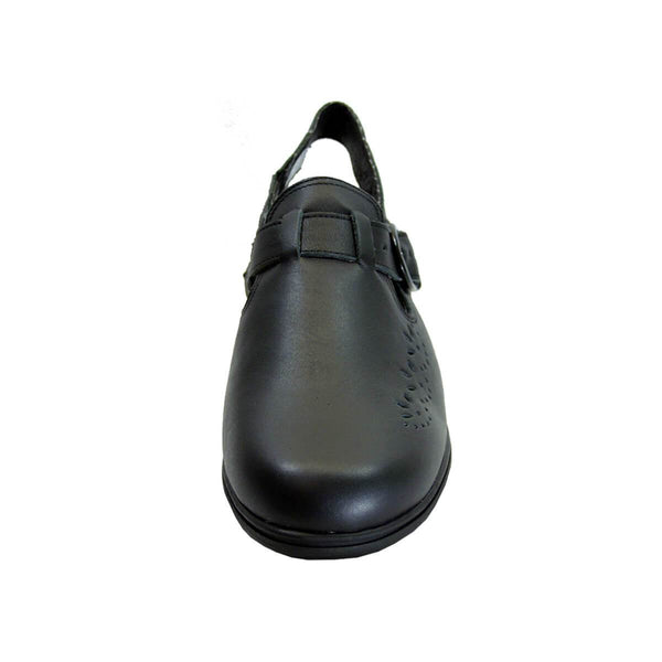 24 HOUR COMFORT Leslie Women's Wide Width Leather Clogs