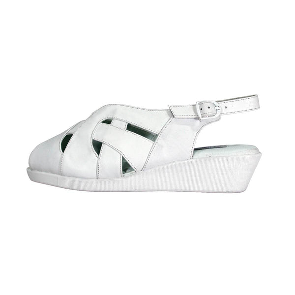 24 HOUR COMFORT Fran Women's Wide Width Leather Sandals