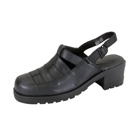 24 HOUR COMFORT Cora Women's Wide Width Leather Clogs