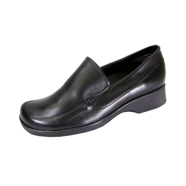 24 HOUR COMFORT Thelma Women's Wide Width Leather Slip-On Shoes