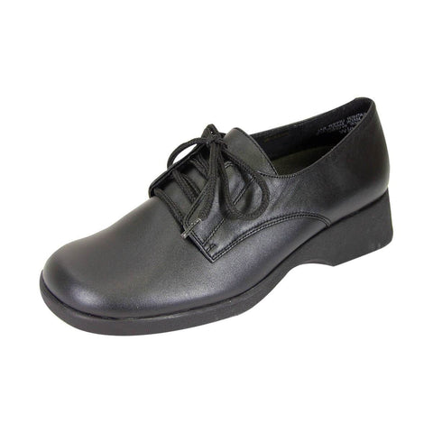 24 HOUR COMFORT Piper Women's Wide Width Leather Lace-Up Shoes