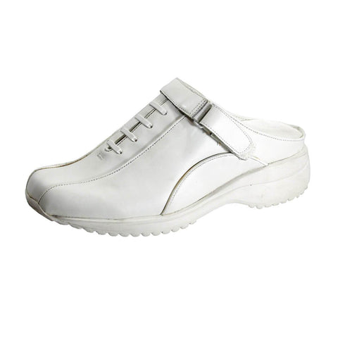 24 HOUR COMFORT Britney Women's Wide Width Leather Clogs