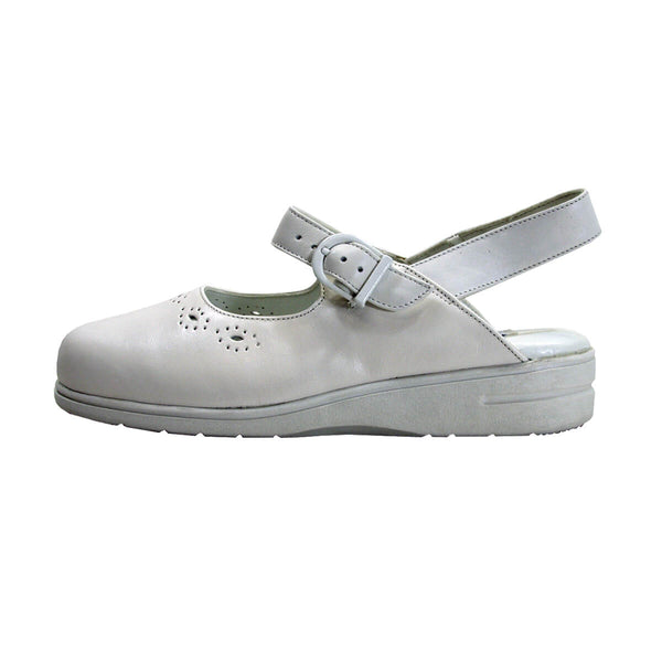 24 HOUR COMFORT Bridie Women's Wide Width Slingback Leather Clogs