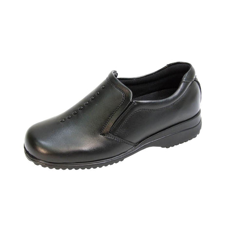 24 HOUR COMFORT Molly Women's Wide Width Leather Slip-On Shoes