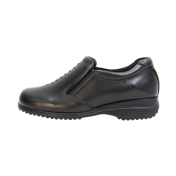 24 HOUR COMFORT Molly Women's Wide Width Leather Slip-On Shoes