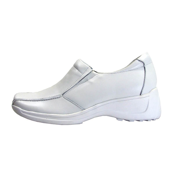 24 HOUR COMFORT Malia Women's Wide Width Leather Slip-On Shoes