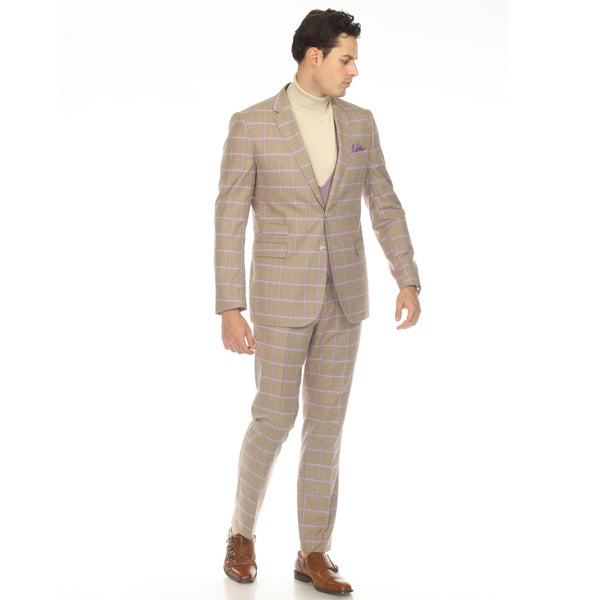 Men's Slim Fit Suit- Wilton Tan