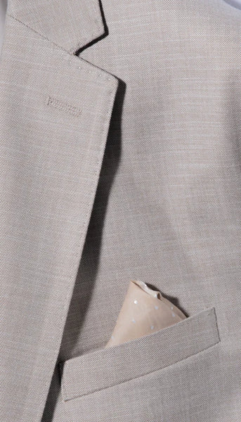 Men 2 Piece Suit Nelson Beige