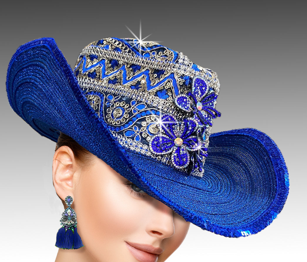 Women Cowboy Hat SC2441 Royal