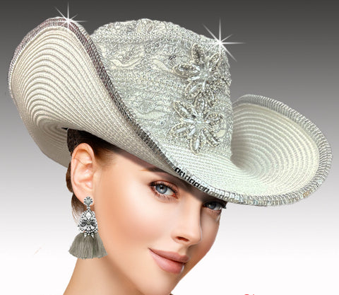 Women Cowboy Hat SC2441 White