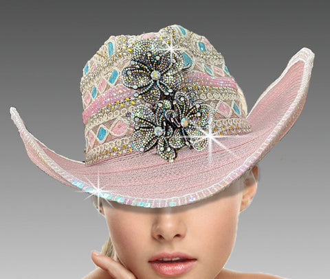 Women Cowboy Hat SC2441 Pink
