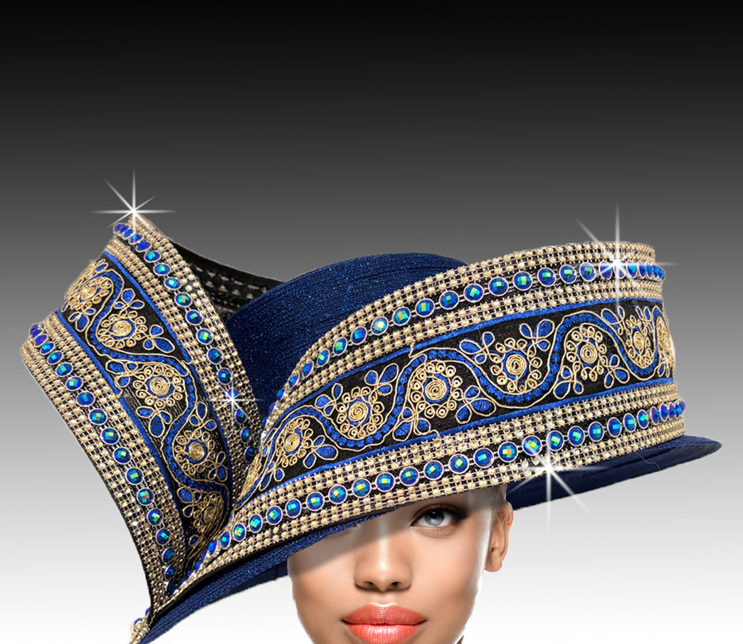 Women Elegant Hat-2820 Royal Silver