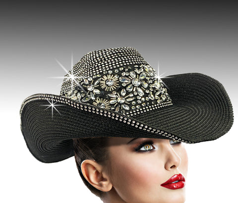 Women Cowboy Hat SC2842 Black