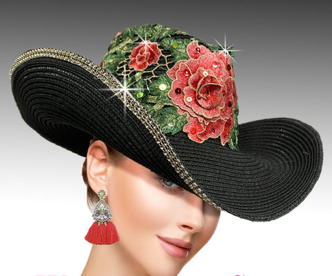 Women Cowboy Hat SC2979 Black