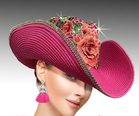 Women Cowboy Hat SC2979 Fuchsia