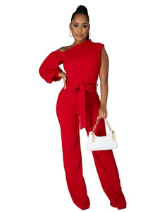 Women Pant Suit 30480 Red