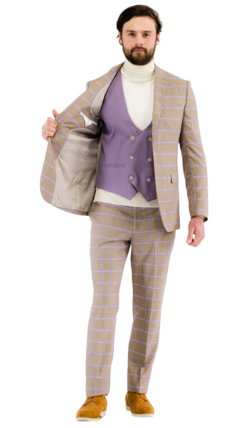 Men's Slim Fit Suit- Wilton Tan