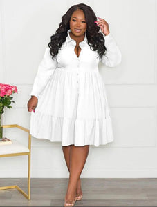 Women Church Dress 0455 White