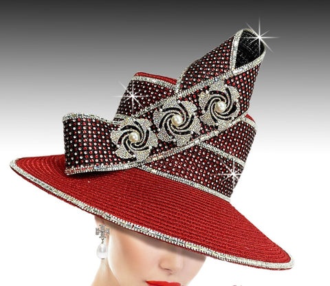 Women Church Hat 3031- Red