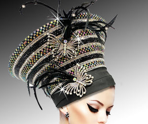 Women Church Hat 3136 Black