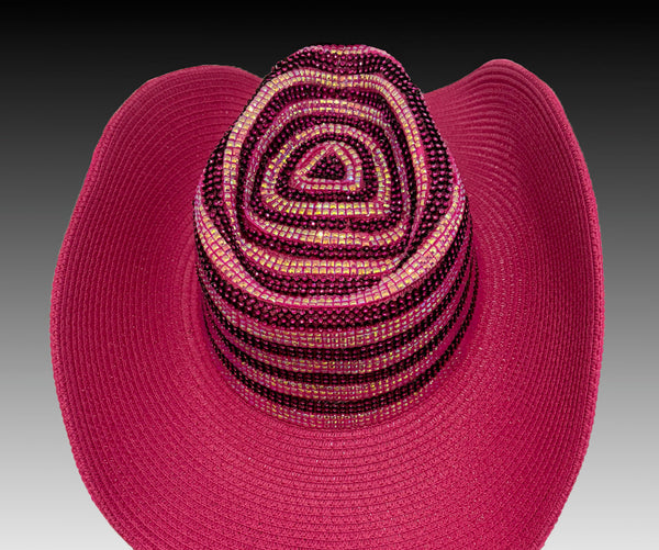Women Cowboy Hat SC3141 Fuchsia