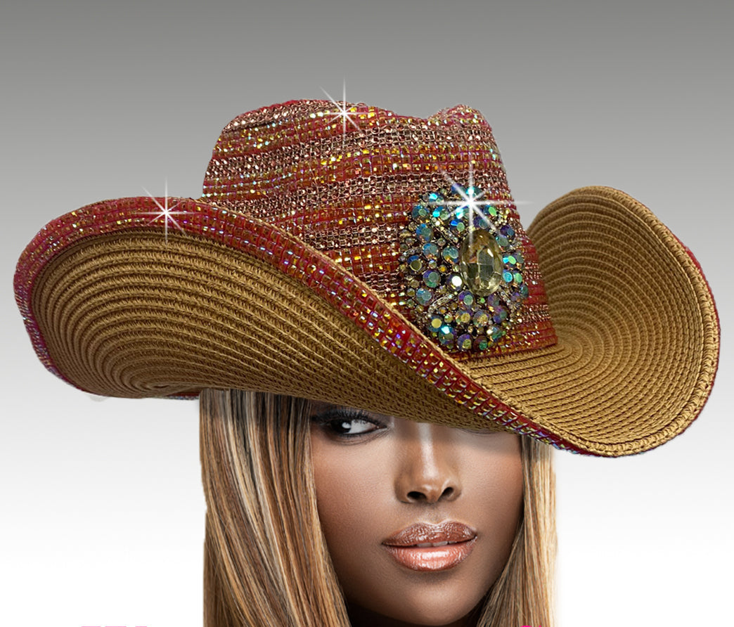 Women Cowboy Hat SC3141 Natural