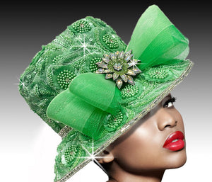 Women Church Hat 3205 Jade