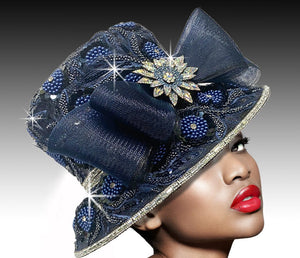 Women Church Hat 3205 Navy