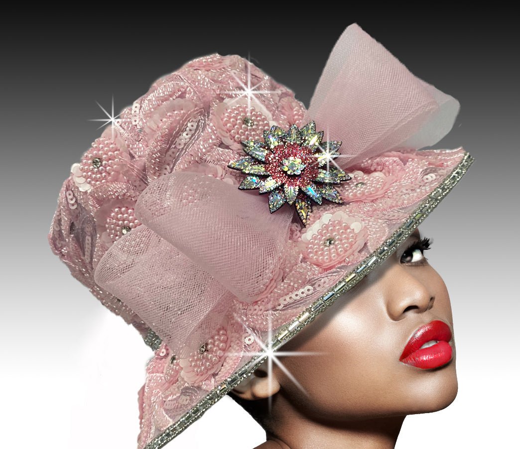 Women Church Hat 3205 Pink