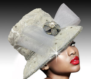 Women Church Hat 3205 White