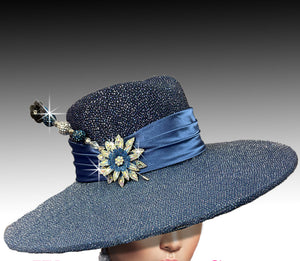 Women Church Hat 3206 French Blue