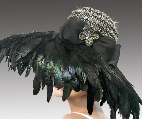 Women Church Hat 3208 Black