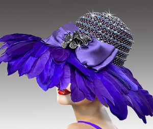 Women Church Hat 3208 Purple