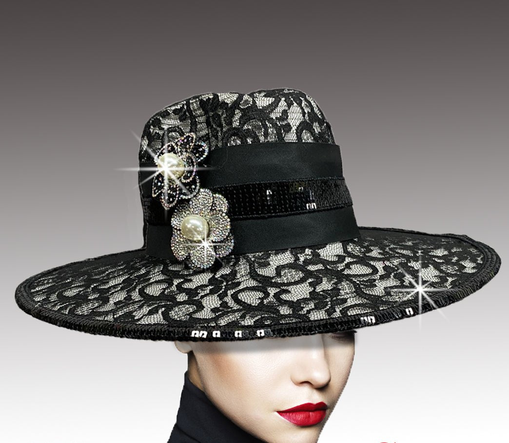 Women Lace Fedora 3210