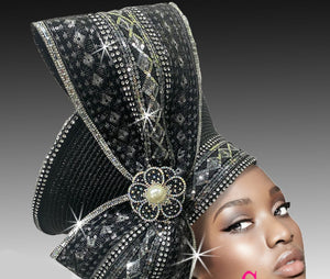 Women Church Hat 3215 Black