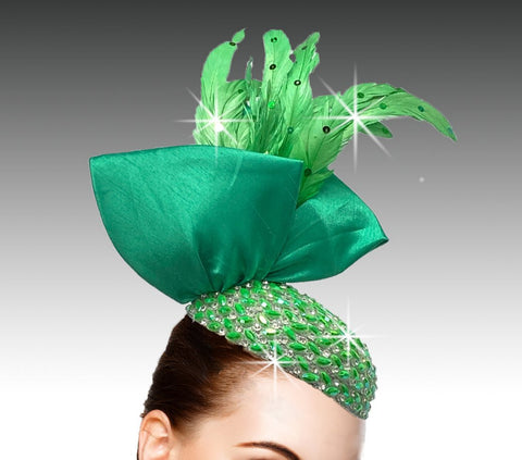 Women Church FASCINATOR 3220 Emerald