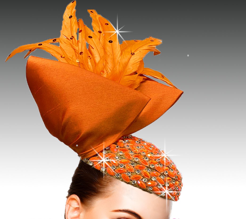 Women Church FASCINATOR 3220 Orange